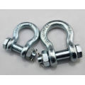 Galvanized malleable bolt type anchor shackle 2130 rigging